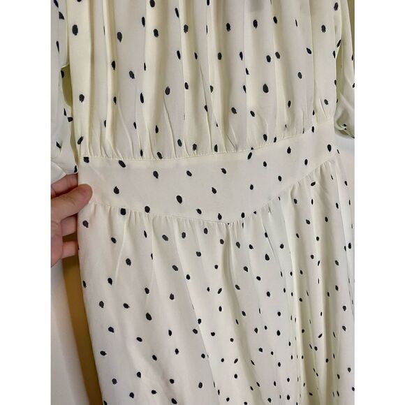 OPT Anthropology brand Valentina cream dress with black polka dots NWT size XS - Picture 10 of 16